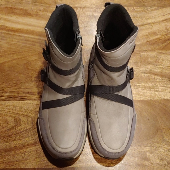 HP Merrell Icepack 8" Mid Zip Polar Waterproof Monument Boots Size 8 - Picture 2 of 11